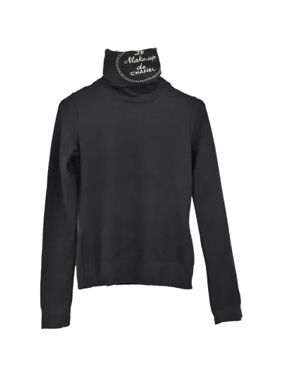 Pre-owned Chanel 2004 Turtleneck Sweater In Black