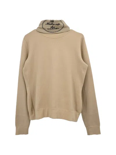 Pre-owned Chanel 2004 Turtleneck Sweater In Neutrals