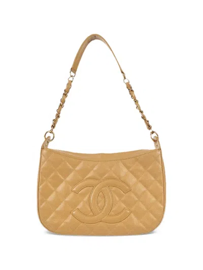 Chanel 2004-2005 Diamond-quilted Shoulder Bag In Pink