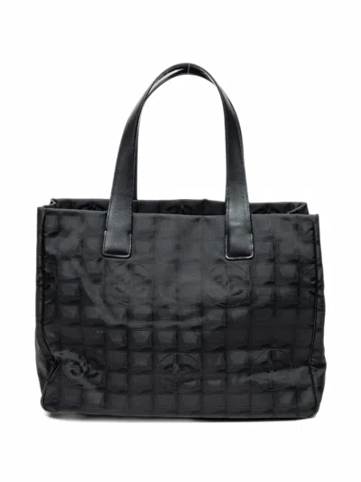 Chanel 2004-2005 Medium New Travel Line Tote Bag In Red