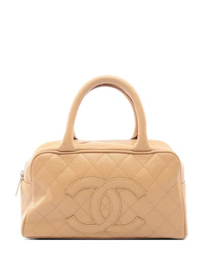 Pre-owned Chanel 2004-2005 Mini Boston Matelassé Tote Bag