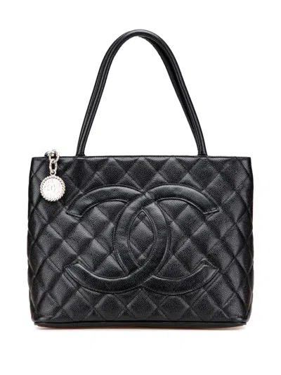 Pre-owned Chanel 2005-2006 Caviar Medallion Tote Bag