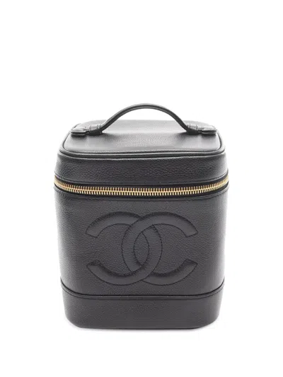 Pre-owned Chanel 2005-2006 Cc Caviar Case Vanity Bag