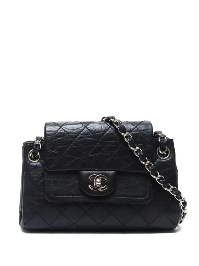 Pre-owned Chanel 2005-2006 Cc Quilted Shoulder Bag In Black