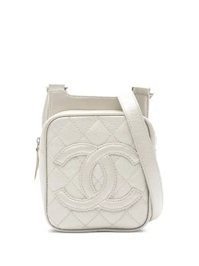 Pre-owned Chanel 2005-2006 Matelasse Shoulder Bag In Neutral