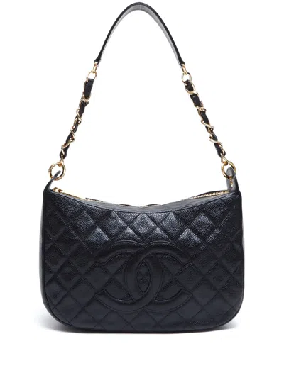 Pre-owned Chanel 2005-2006 Quilted Shoulder Bag In Black