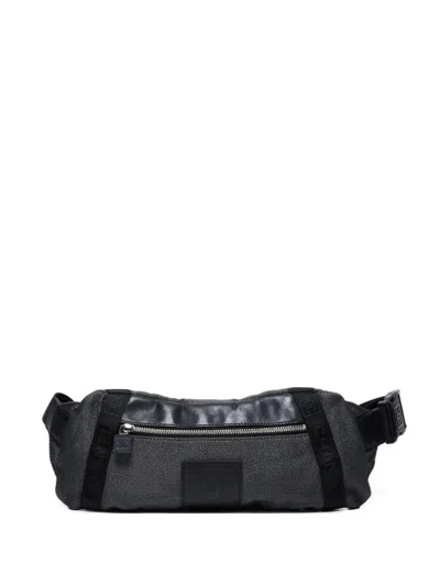 Pre-owned Chanel 2005-2006 Small Denim Belt Bag In Black