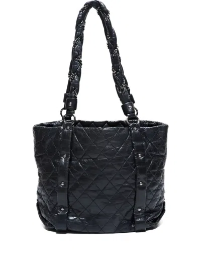 Pre-owned Chanel 2005-2006s Quilted Shoulder Bag In Black