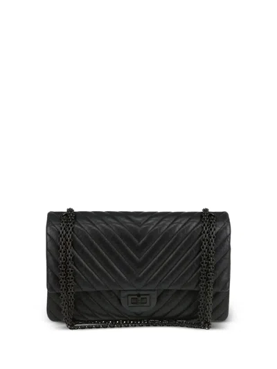 Pre-owned Chanel 2005 2.55 Reissue Shoulder Bag In Black