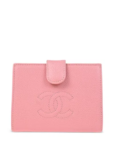 Pre-owned Chanel 2005 Bi-fold Wallet In Pink