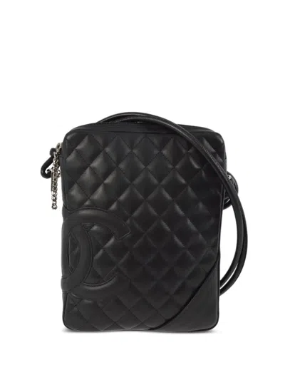 Pre-owned Chanel 2005 Cambon Line Crossbody Bag In 黑色