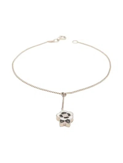 Pre-owned Chanel 2005 Camellia Bracelet In Silver