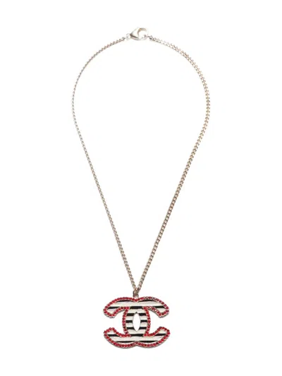 Pre-owned Chanel 2005 Cc Mark Necklace