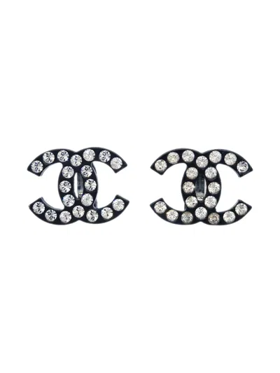 Pre-owned Chanel 2005 Cc Stud Earrings