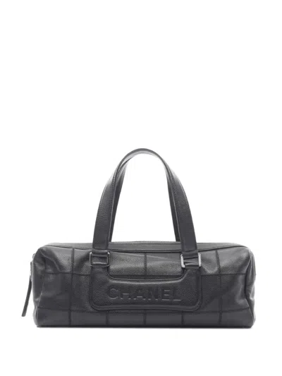 Pre-owned Chanel 2005 Choco Bar Leather Handbag
