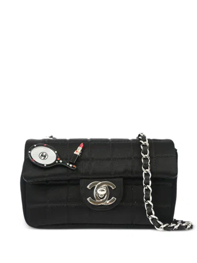 Pre-owned Chanel 2005 Choco Bar Shoulder Bag In 黑色