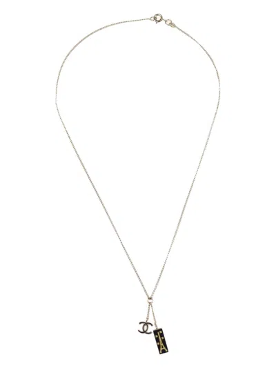 Pre-owned Chanel 2005 Eiffel Tower Necklace In Gold