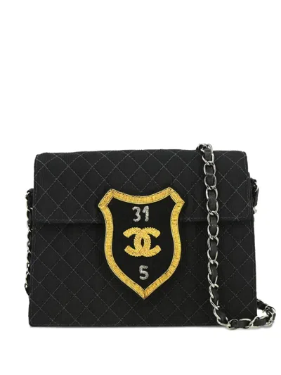 Pre-owned Chanel 2005 Emblem Quilted Flap Shoulder Bag