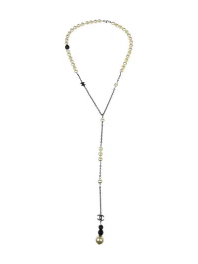 Pre-owned Chanel 2005 Faux-pearl Chain Necklace