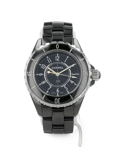 Pre-owned Chanel 2005 J12 33mm Watch In Black