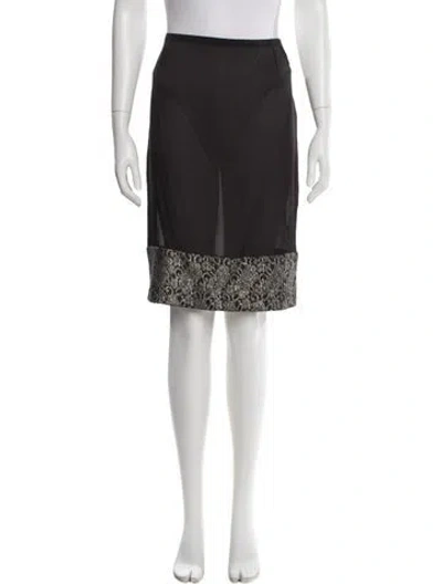 Pre-owned Chanel 2005 Knee-length Skirt In Black