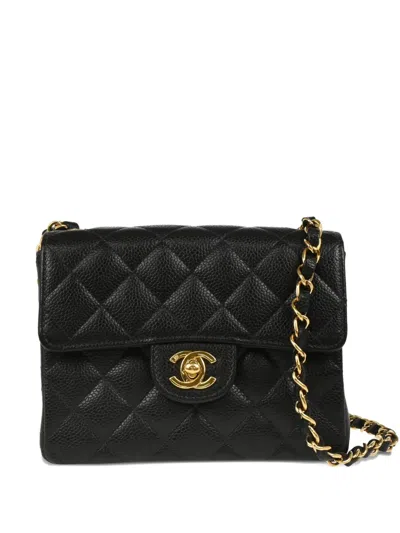 Pre-owned Chanel 2005 Mini Classic Square Flap 17 Shoulder Bag