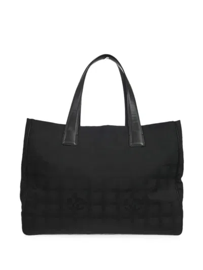Pre-owned Chanel 2005 New Travel Tote Bag In Black
