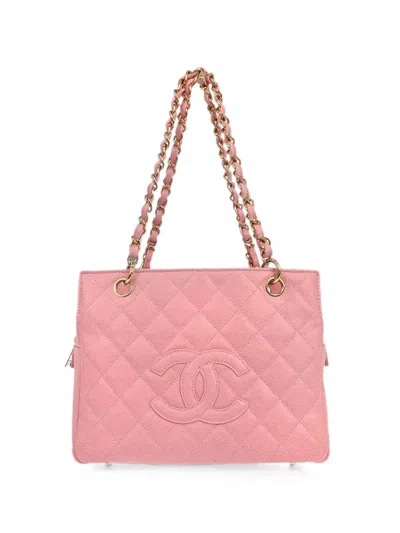Pre-owned Chanel 2005 Petite Timeless Tote Bag In Pink