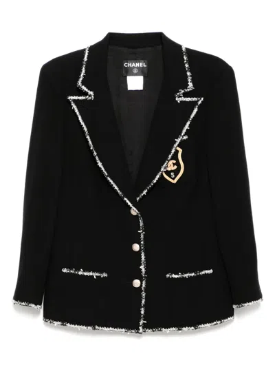 Pre-owned Chanel 2005 Single-breasted Jacket In Black