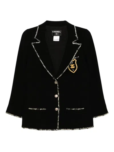 Pre-owned Chanel 2005 Single-breasted Jacket In Black