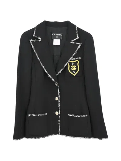 Pre-owned Chanel 2005 Single-breasted Jacket In Black