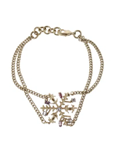 Pre-owned Chanel 2005 Snowflake Chain Bracelet