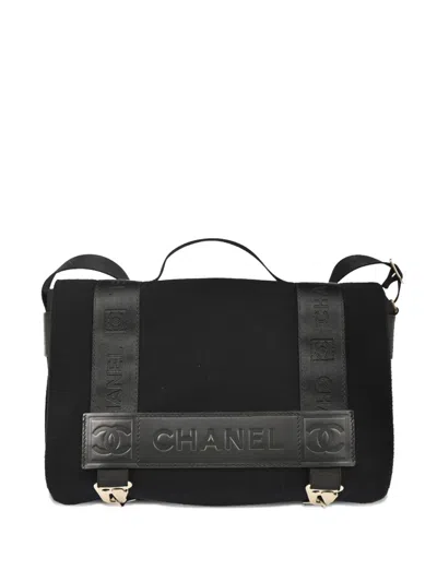 Pre-owned Chanel 2005 Sport Line Handbag In Black