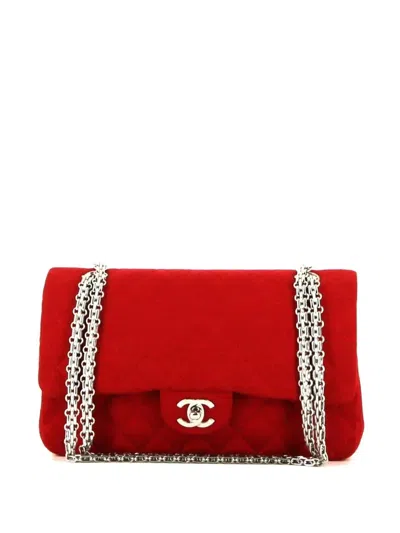 Pre-owned Chanel Timeless Classic Flap Reissue Shoulder Bag In Red