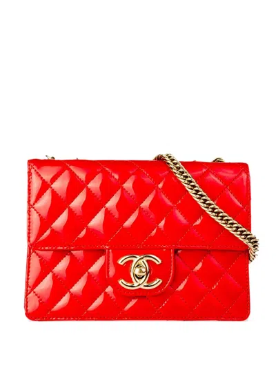 Pre-owned Chanel 2005 Trendy Cc Shoulder Bag In Red