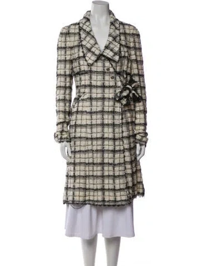 Pre-owned Chanel 2005 Tweed Coat In Multi