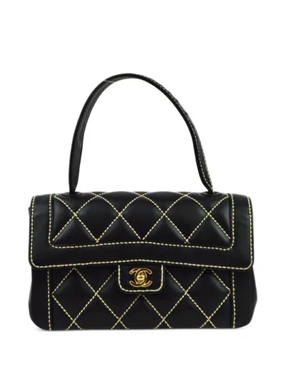 Pre-owned Chanel 2005 Wild Stitch Handbag In Black