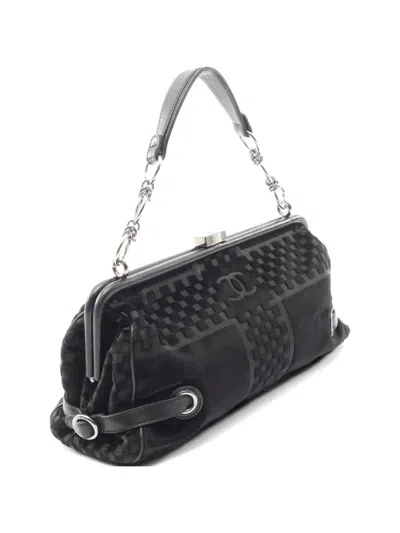 Pre-owned Chanel 2005-2006 Coco Mark Handbag In Black