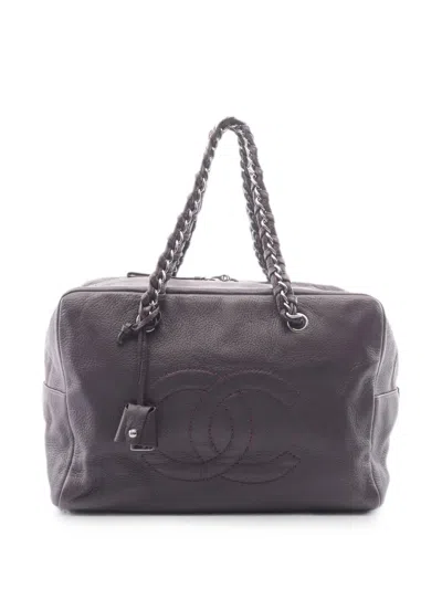 Chanel 2005-2006 Luxury Line Chain Handbag In Purple