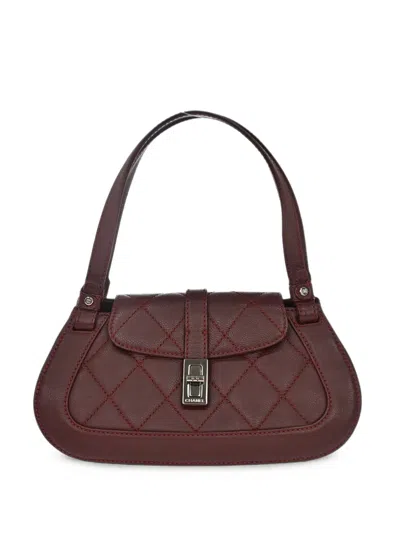 Pre-owned Chanel 2005-2006 Mademoiselle Lock Quilted Tote Bag In Red
