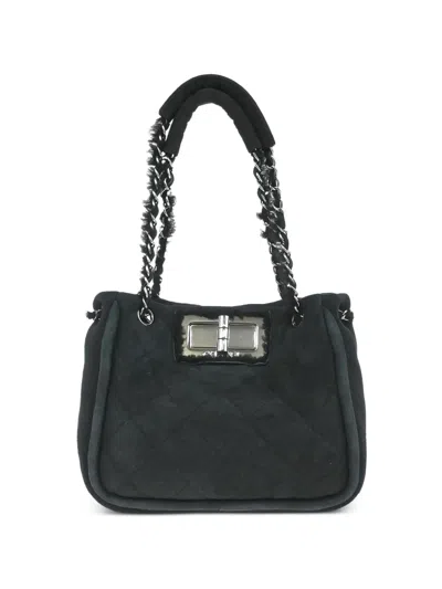 Pre-owned Chanel 2005-2006 Mademoiselle Tote Bag In Black