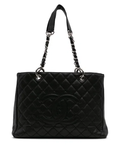 Pre-owned Chanel 2006-2008 Caviar Grand Shopping Tote Bag