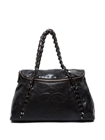Pre-owned Chanel 2006-2008 Chain-detail Shoulder Bag In Brown