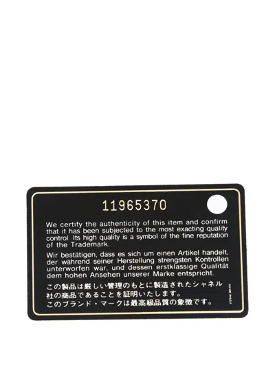 Pre-owned Chanel 2006-2008 Icon-motif Chain-strap Shoulder Bag In Black