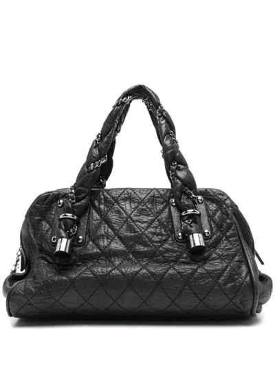 Pre-owned Chanel 2006-2008 Quilted Tote Bag In Black