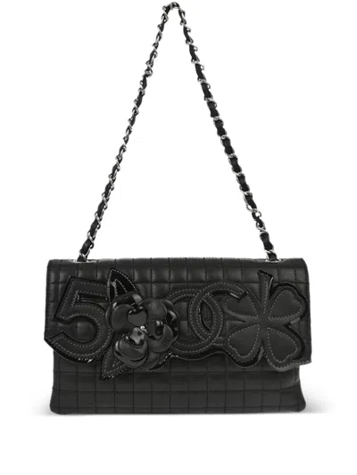 Pre-owned Chanel 2006 Choco Bar Shoulder Bag In ブラック