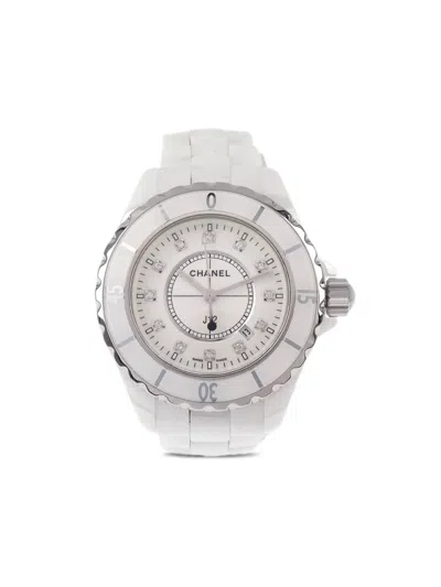 Pre-owned Chanel 2006 J12 34mm In White