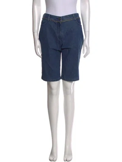 Pre-owned Chanel 2006 Knee-length Shorts In Blue