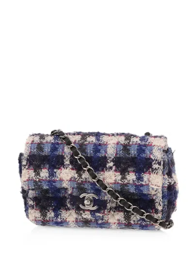 Pre-owned Chanel 2006 Mini Timeless Shoulder Bag In Blue