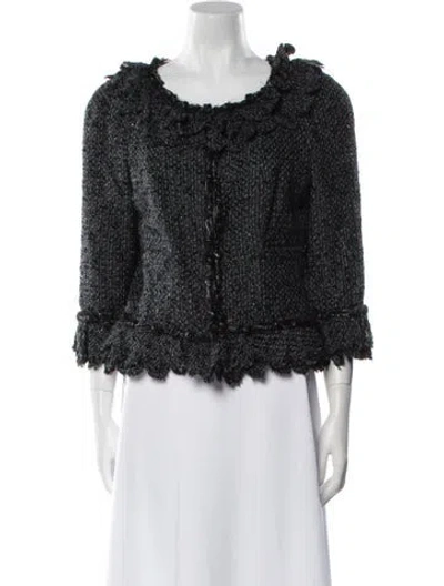 Pre-owned Chanel 2006 Nylon Evening Jacket In Blue